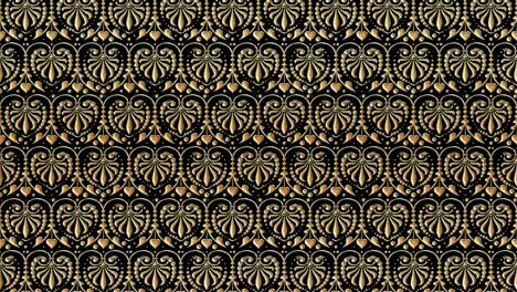 imperial pattern. golden animated ornament.