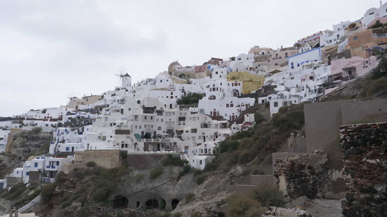 puesta de sol de santorini oia