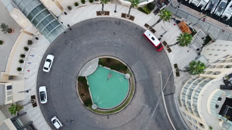 roundabout stock aerial footage stock in malta downtown