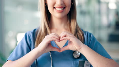 Hands,-heart-and-health-with-a-nurse-woman