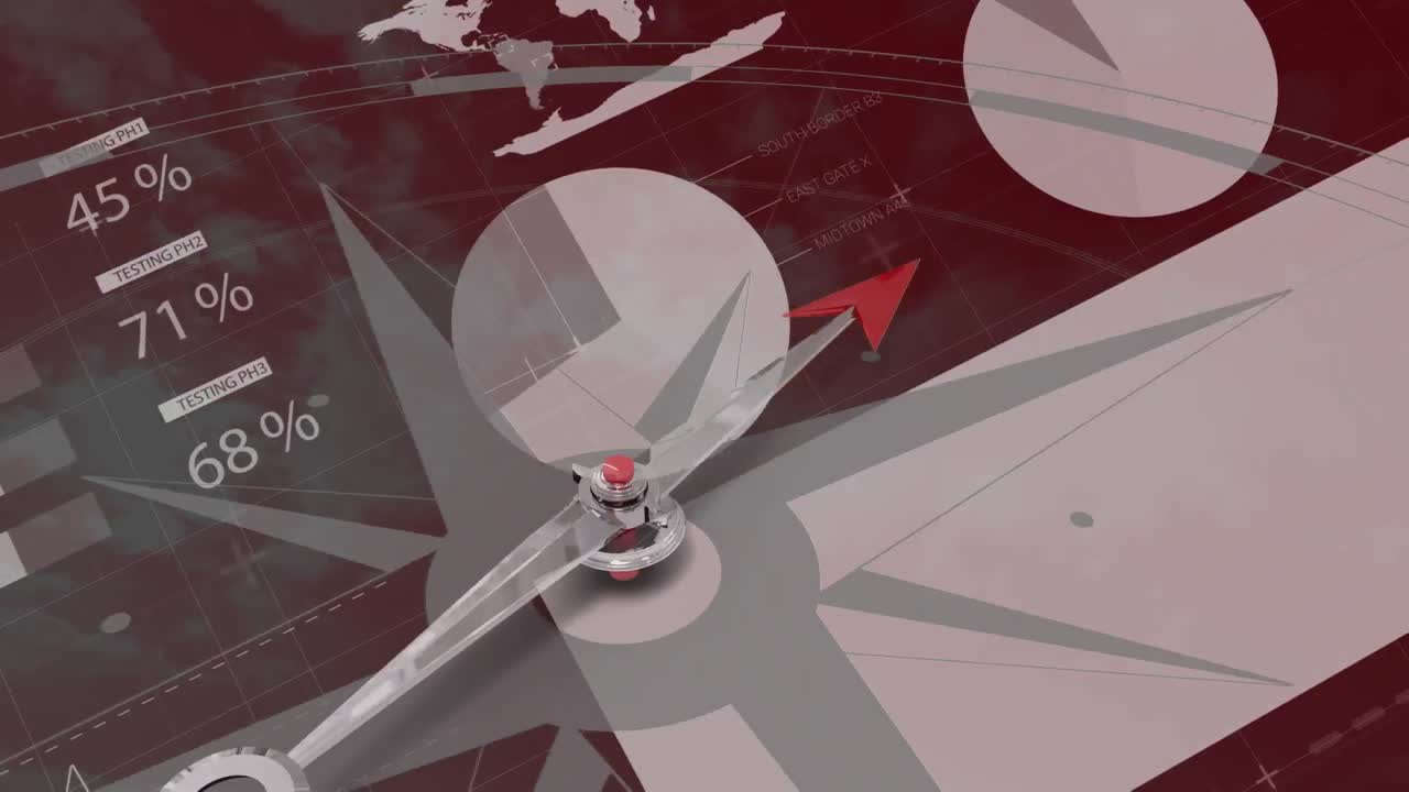 나침반의 애니메이션과 데이터 처리