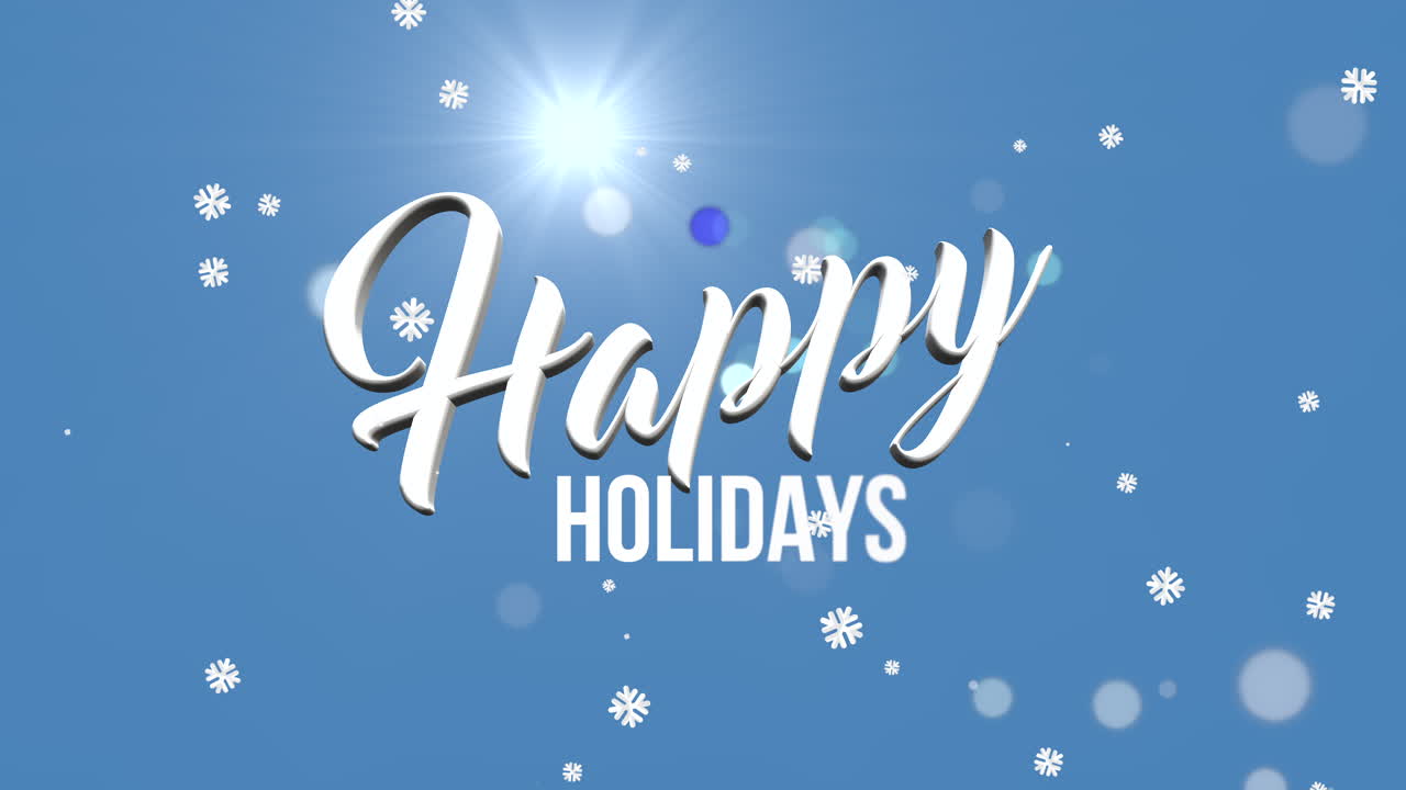 가을 눈과 푸른 하늘에 행복한 휴일 1