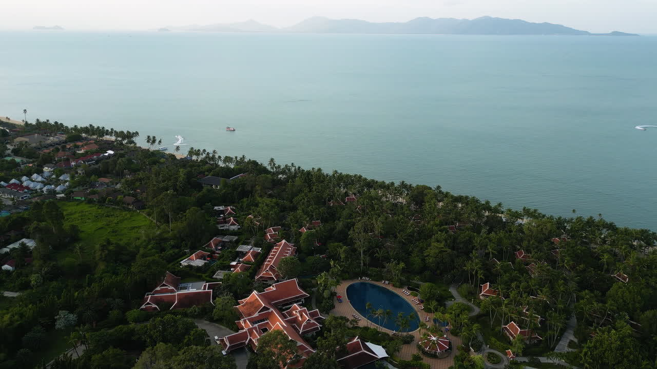 태국 코 사무이 의 아름다운 해변 리조트 단지