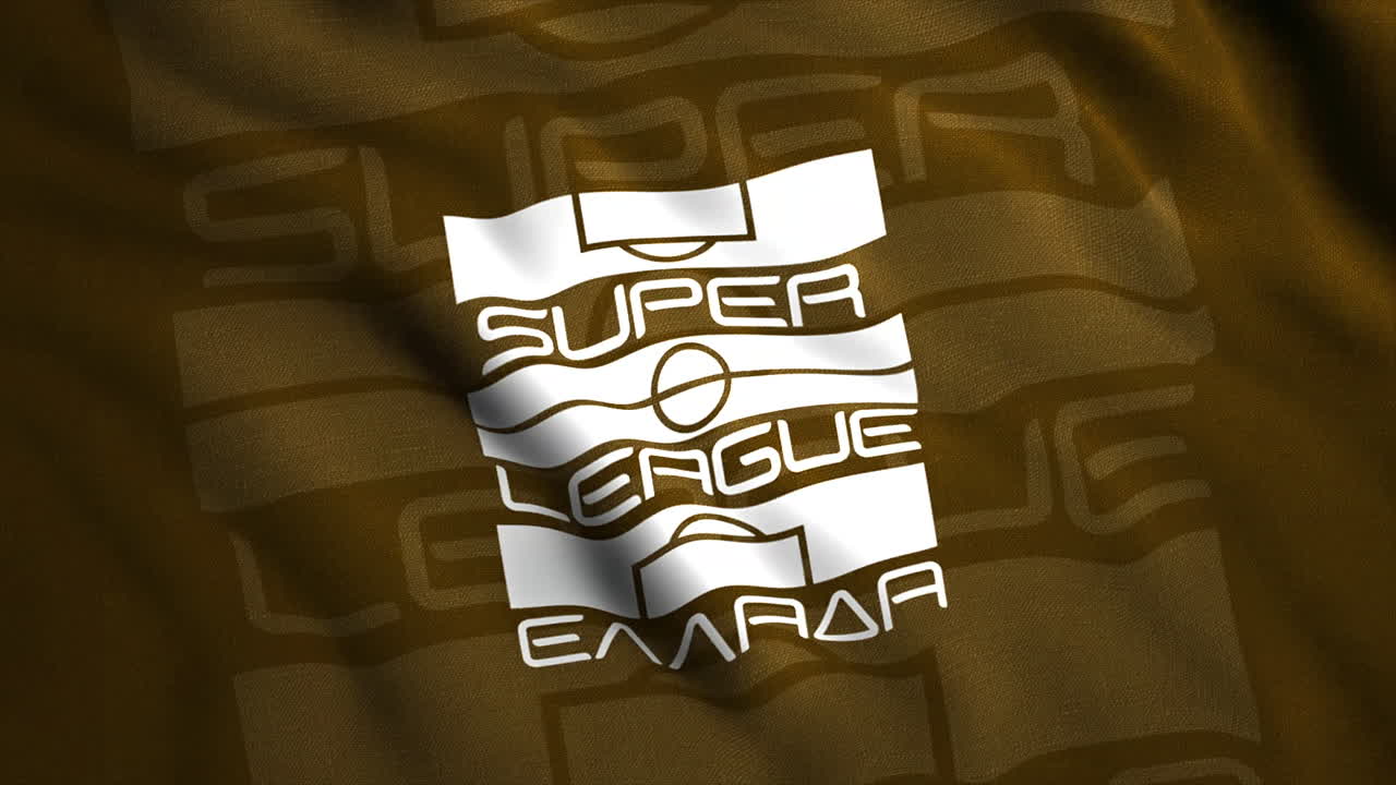 el logotipo de la superliga en fondo de tela