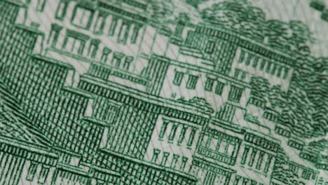 close-up of a banknote detail