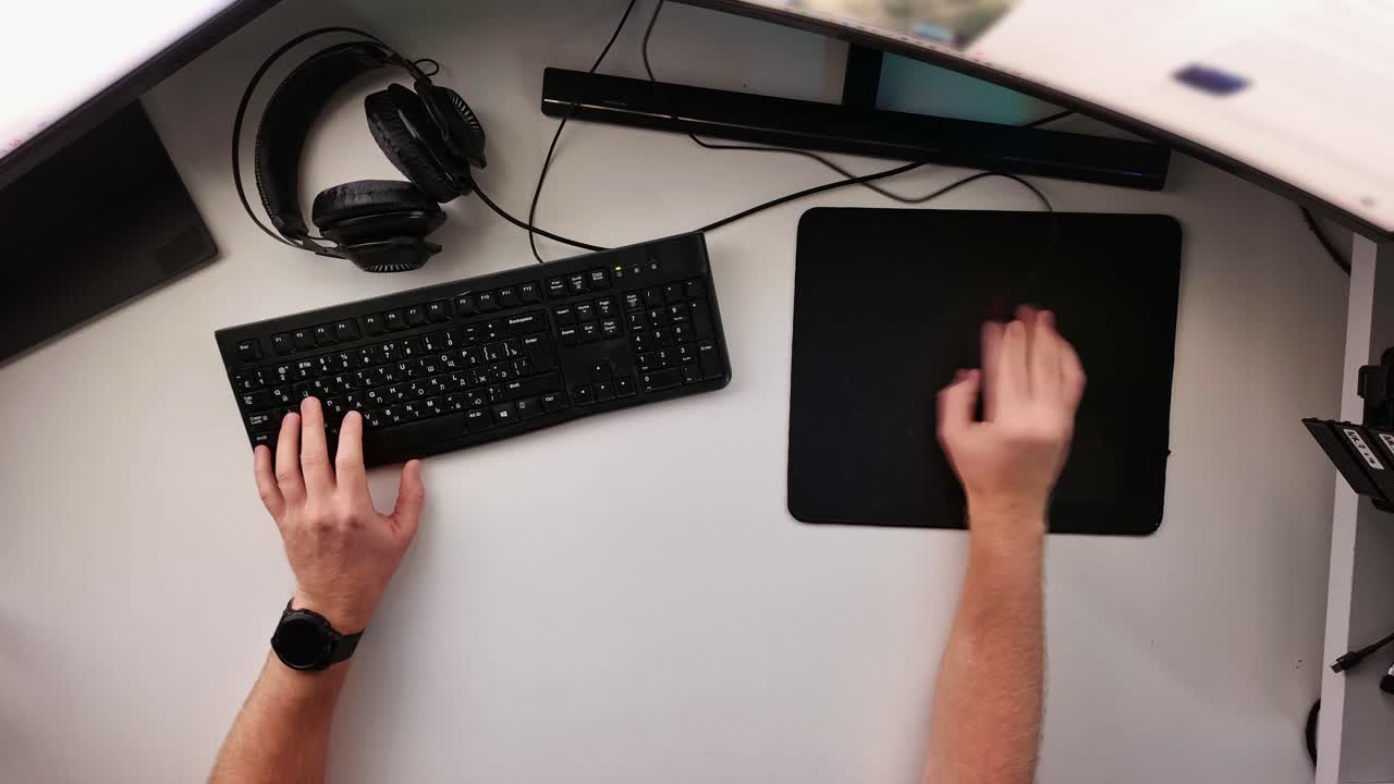 Cinematic office scene showing digital workflow human system and constant motion