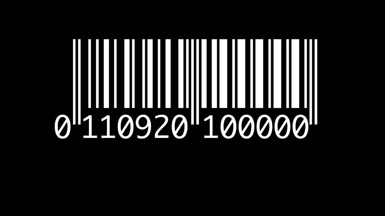 Graphic barcode featuring the September 11th date. Conceptual asset for historical event documentaries, memorial content, and world trade business