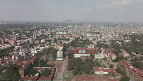 aerial view of unam in mexico city