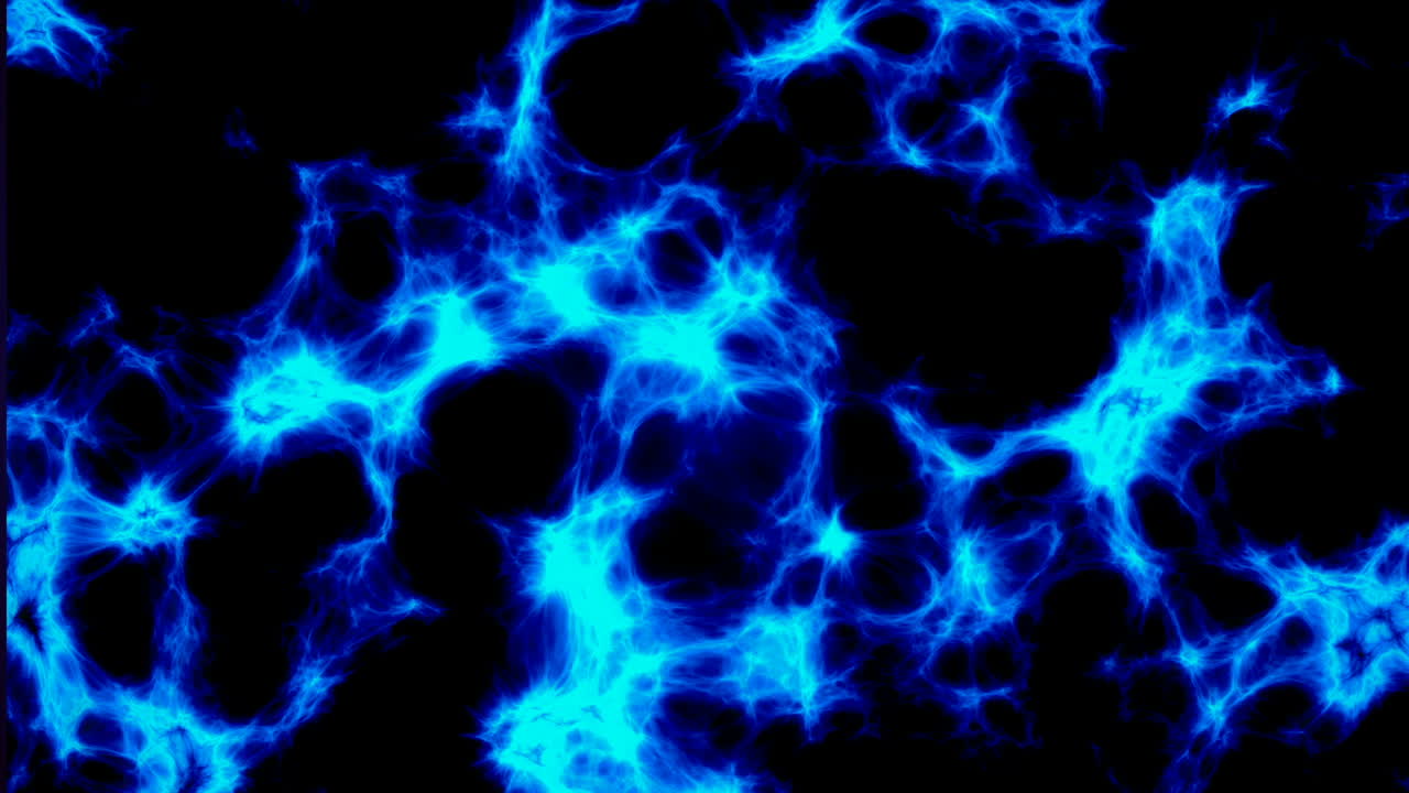 Animazione di frattali. Sfondo profondo