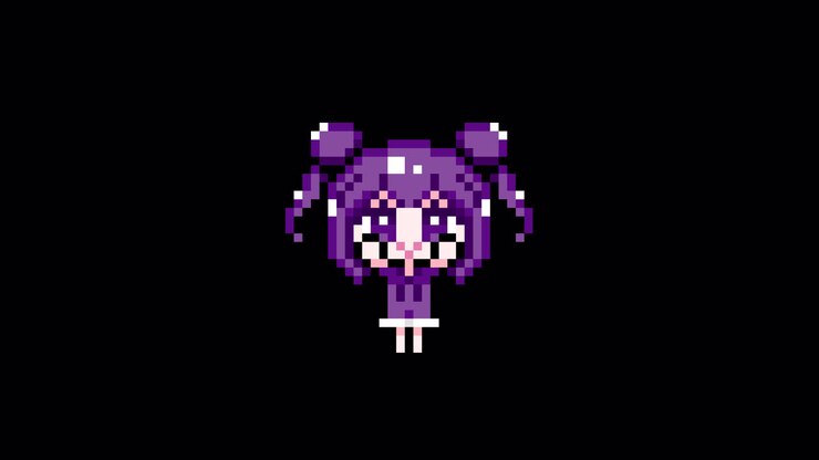 Pixel girl 04 Alza entrambe le mani Animazione in loop. 1080p (7).mov