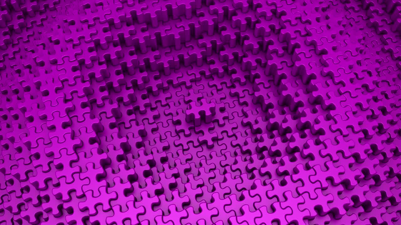 los rompecabezas formaron una onda