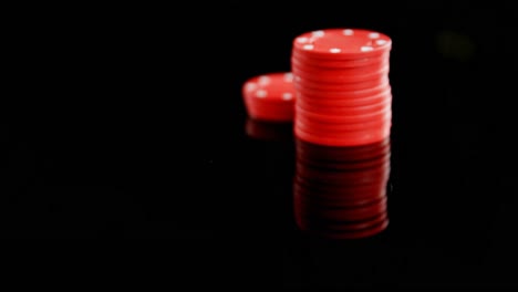 playing cards and casino chips on poker table 4k