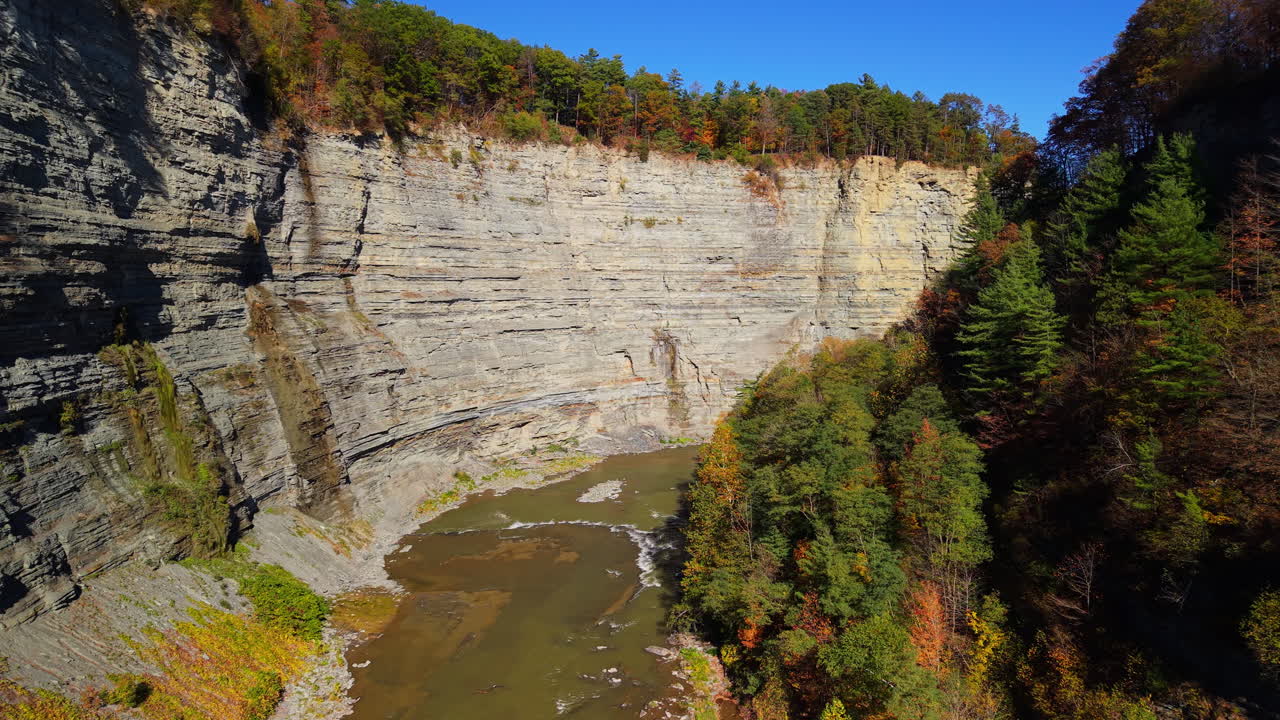 Scenic View of Letchworth State Park Canyon