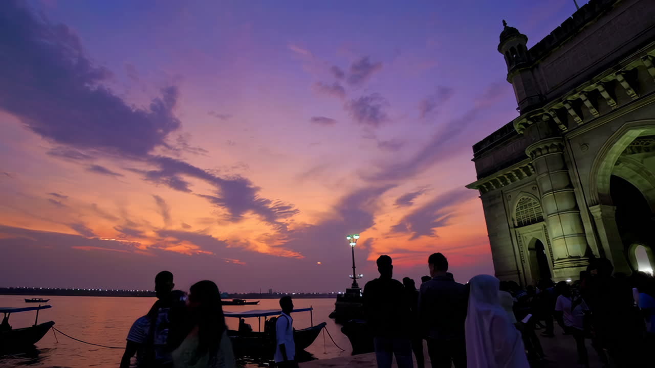Pôr do Sol no Gateway of India, Mumbai