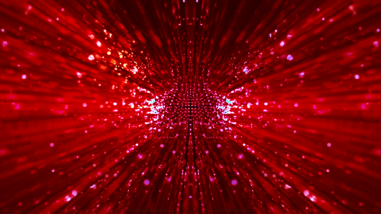 빨간색 추상적인 터널