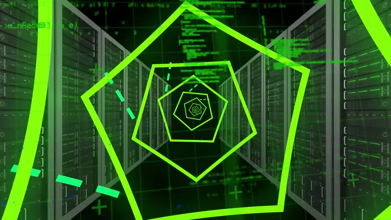 데이터 처리 및 서버  ⁇ 의 모양의 애니메이션