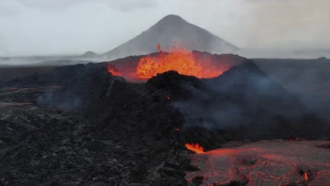 erupción volcánica en islandia