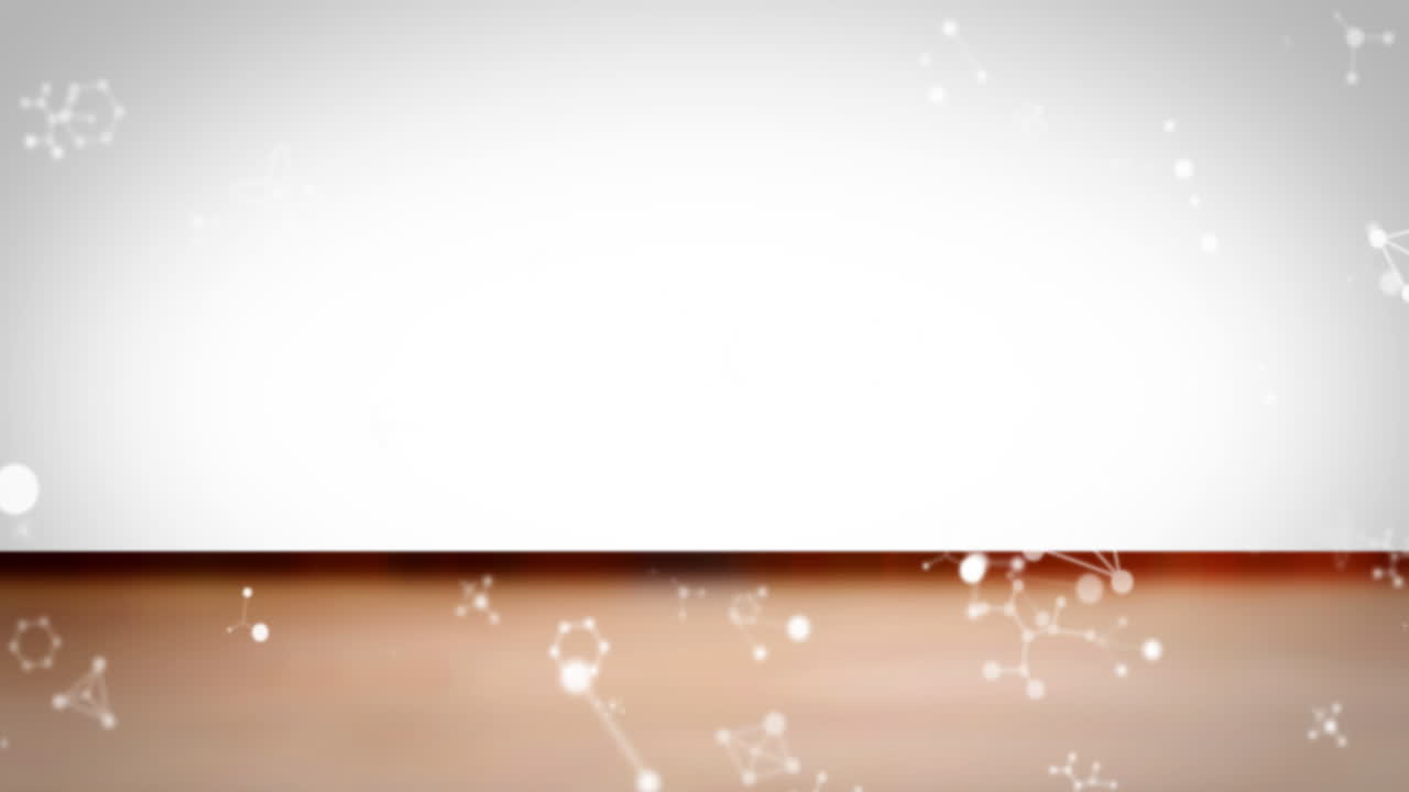 ⁇ 색과 갈색 바탕에 여러 개의 떨어지는 연결 네트워크의 애니메이션