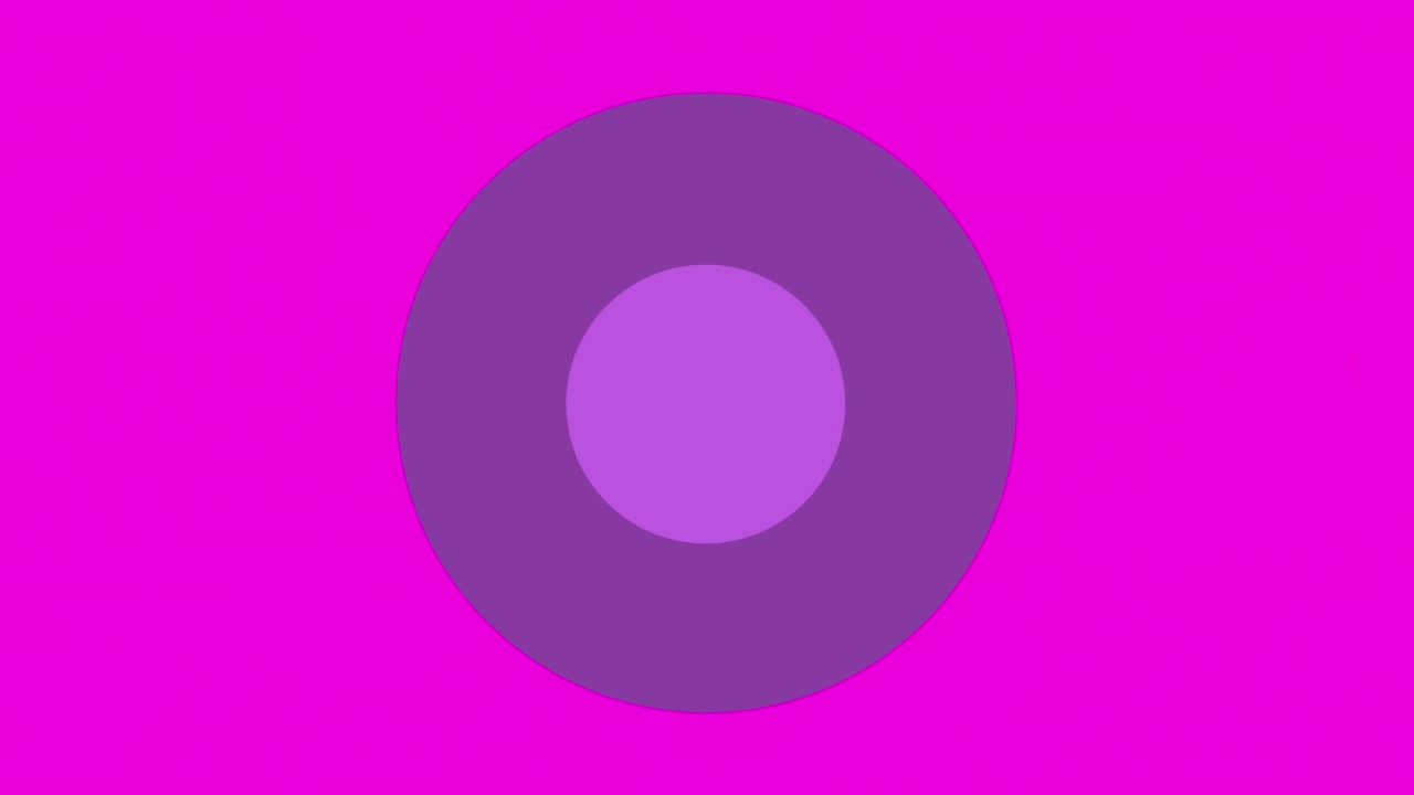 Animation of round banner with copy space against paint stains on black background