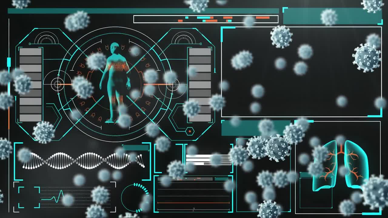 interfaz digital frente a un fondo negro