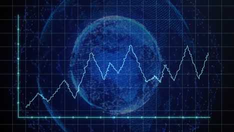 animación del globo sobre el procesamiento de datos