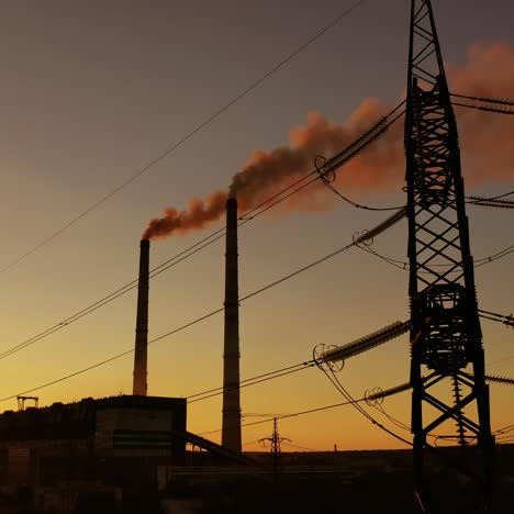 high voltage electric tower line