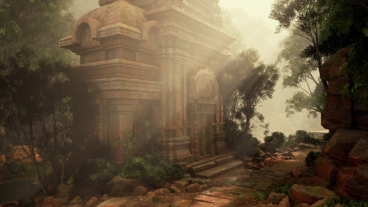 antiguo templo en una jungla