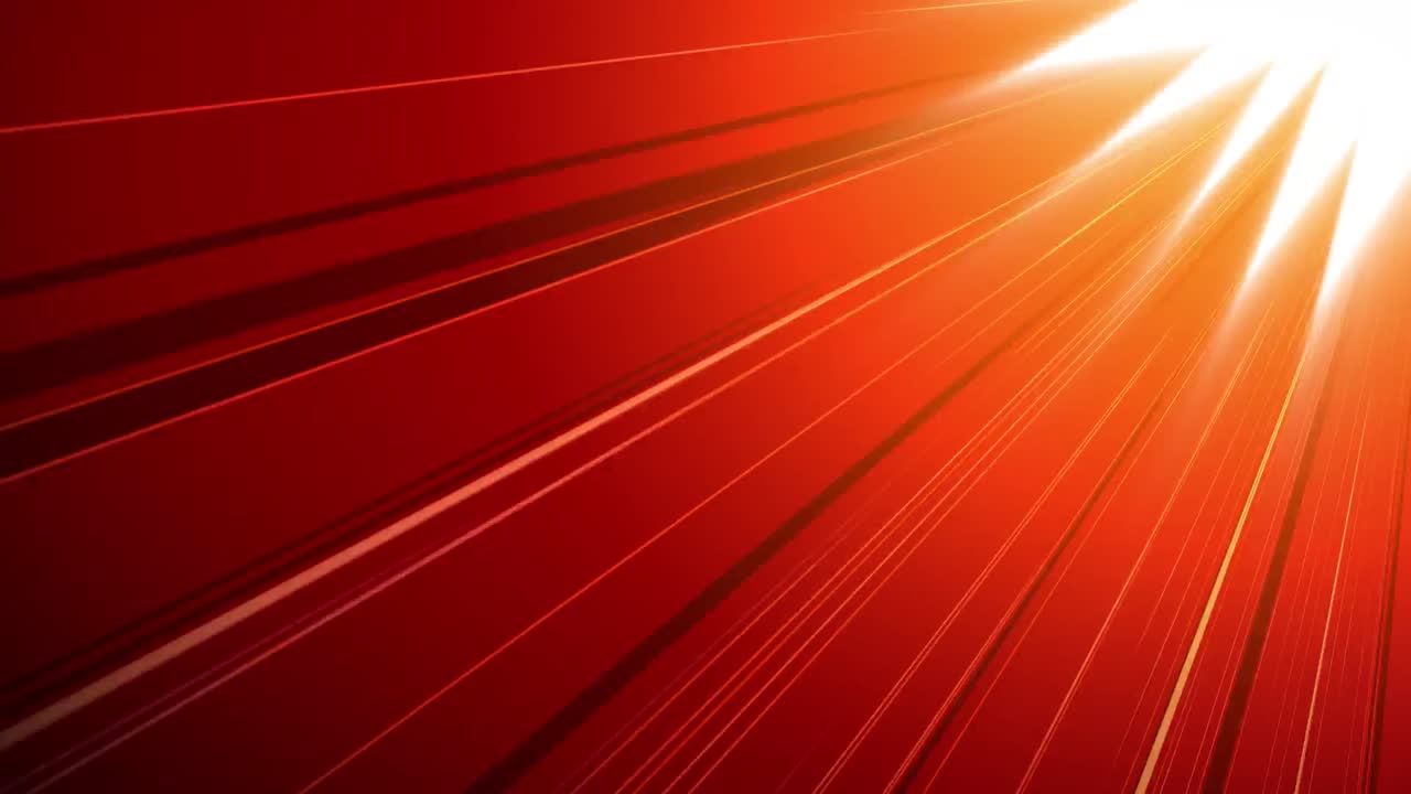 Animation of hypnotic motion of multiple yellow rays of light radiating ...