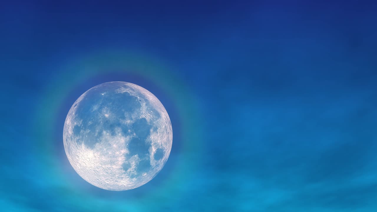 격동의 극적인 하늘을 배경으로 달이 뜨고 있습니다.