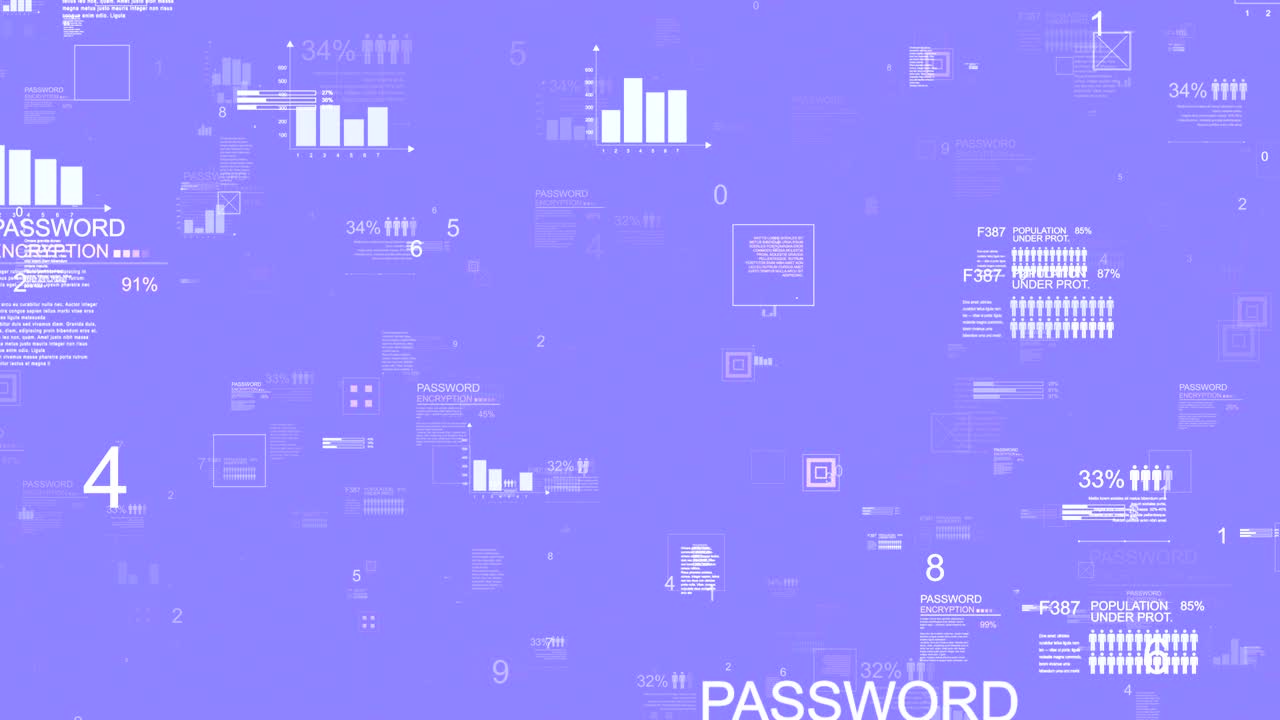 looping infographic zoom in animazione.