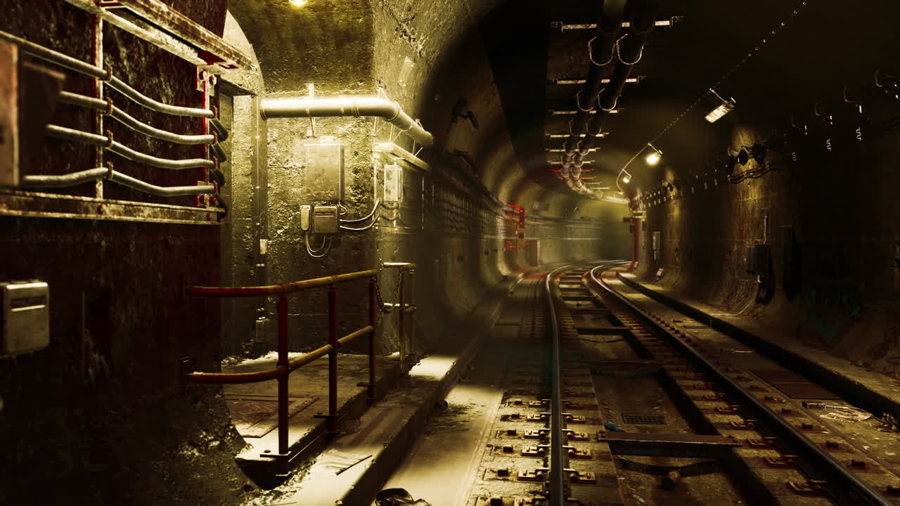 túnel profundo de metro en construcción