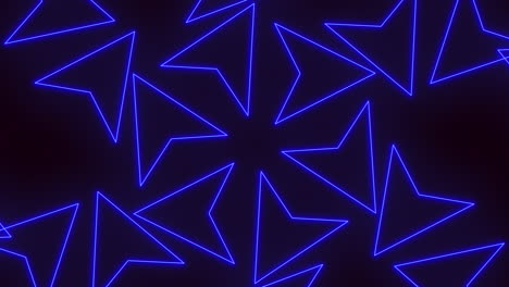 a striking pattern featuring blue triangles against a dark backdrop, creating an aesthetically pleasing visual display