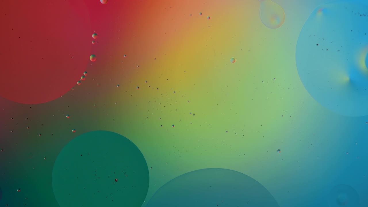 burbujas abstractas de colores