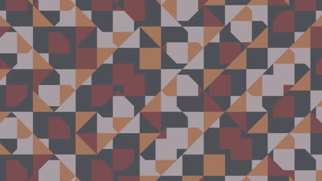 patrón de movimiento abstracto con formas geométricas multicolores. fondo geométrico sin costuras con varios azulejos dinámicos. fondo gráfico de movimiento en un diseño plano con elementos geométricos