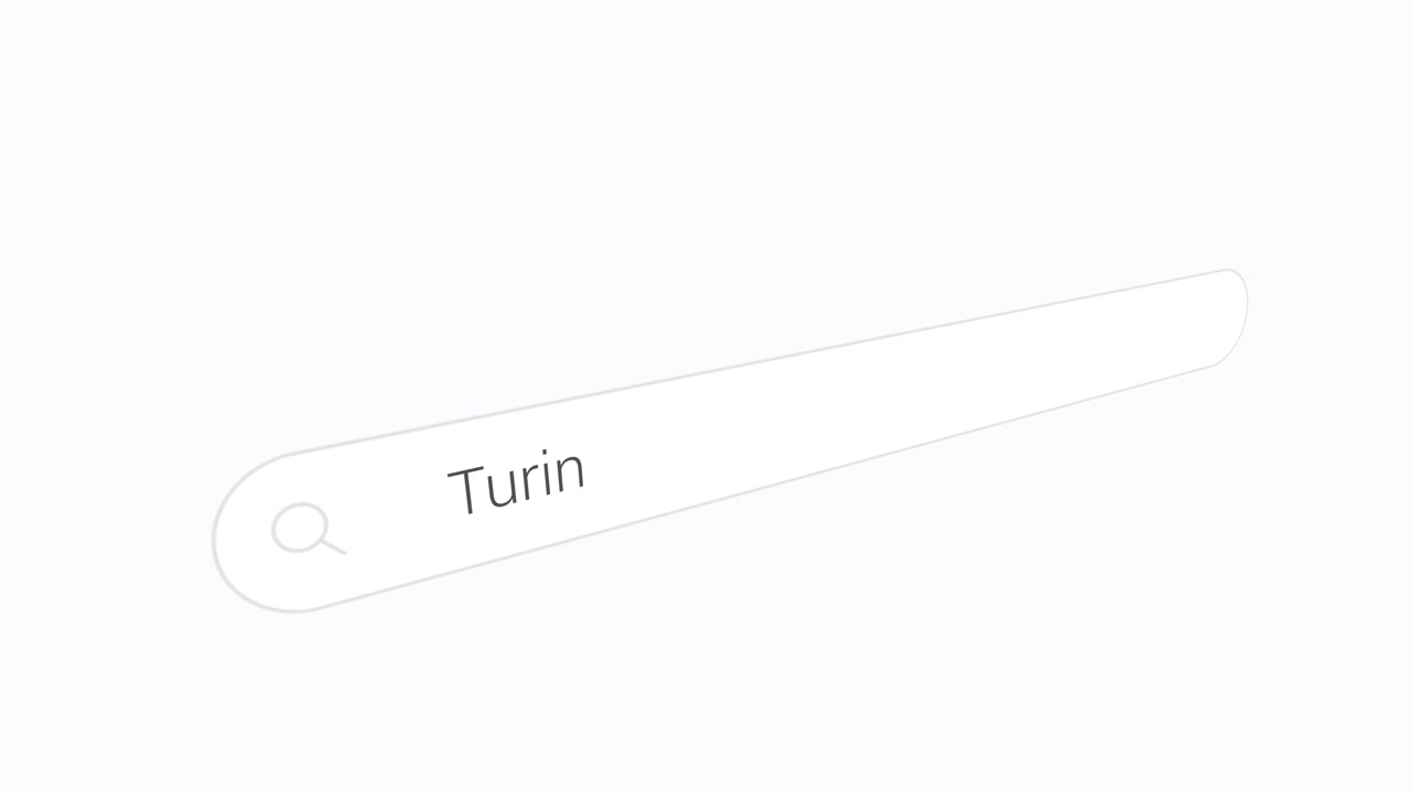 Turin, Italy On The Internet Web Search Browser. Close-up Shot