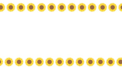 material de animación para el marco de girasol