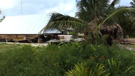 small household on fanning island, republic of kiribati