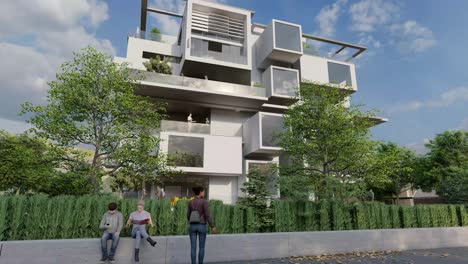 modern upscale residential building