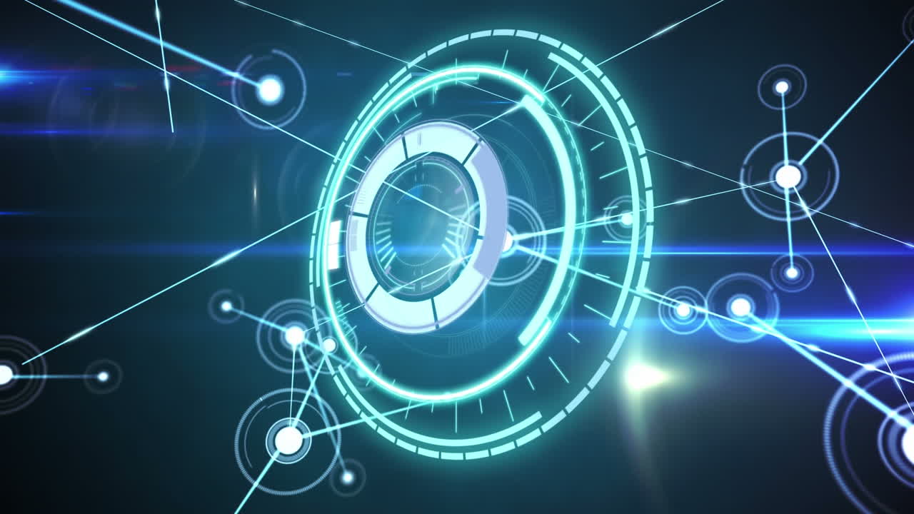 범위 스캐닝을 통한 연결 네트워크의 애니메이션