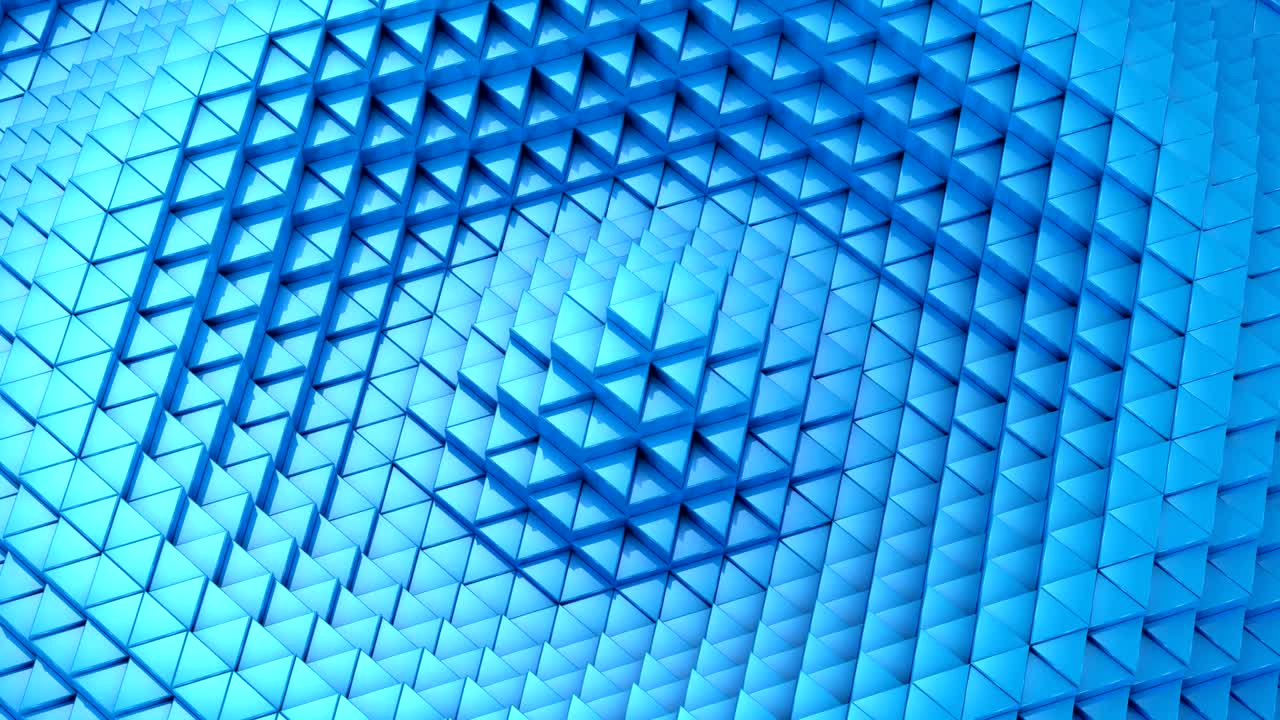 os triângulos formaram uma onda.