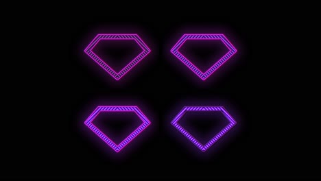 Neon-purple-retro-diamond-pattern