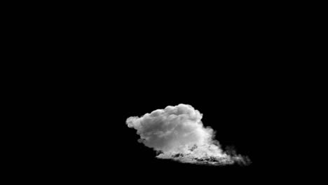 animación 3d del gran efecto de humo, incluye alfa