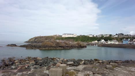 Seaside-coastal-village-of-Portpatrick,-Galloway,-Scotland