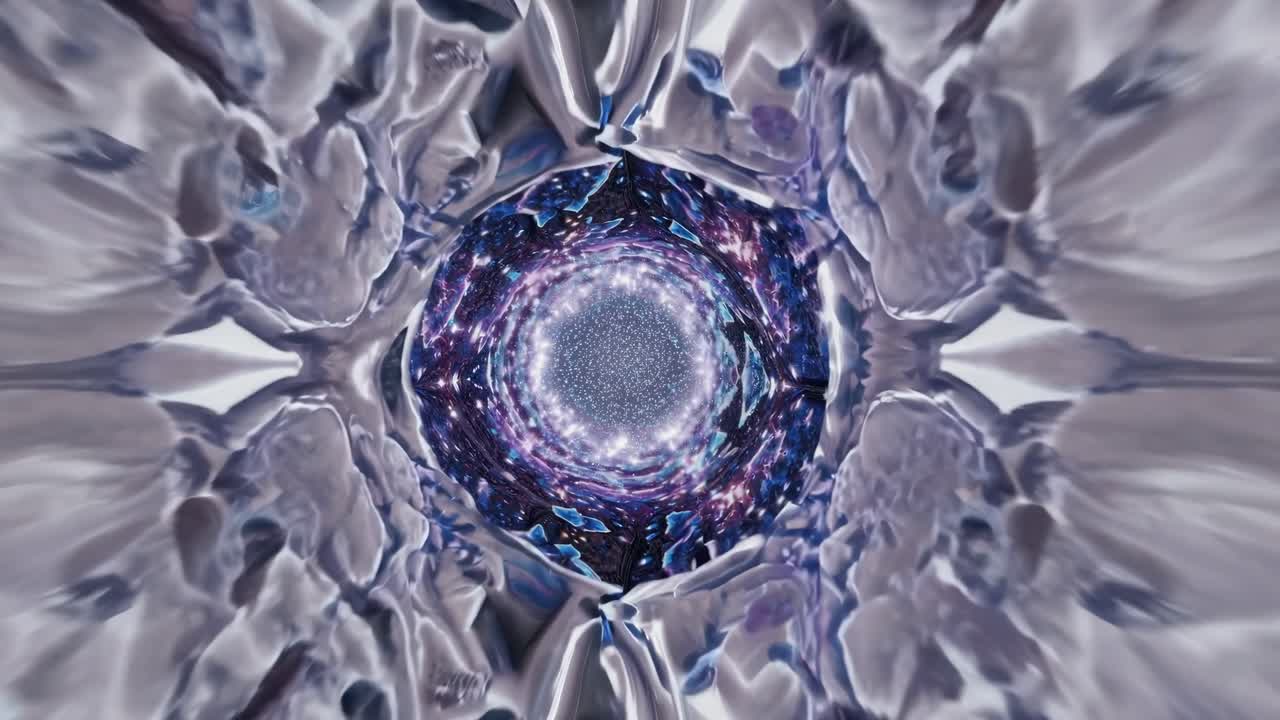 Abstract Fractal Tunnel to Another Dimension