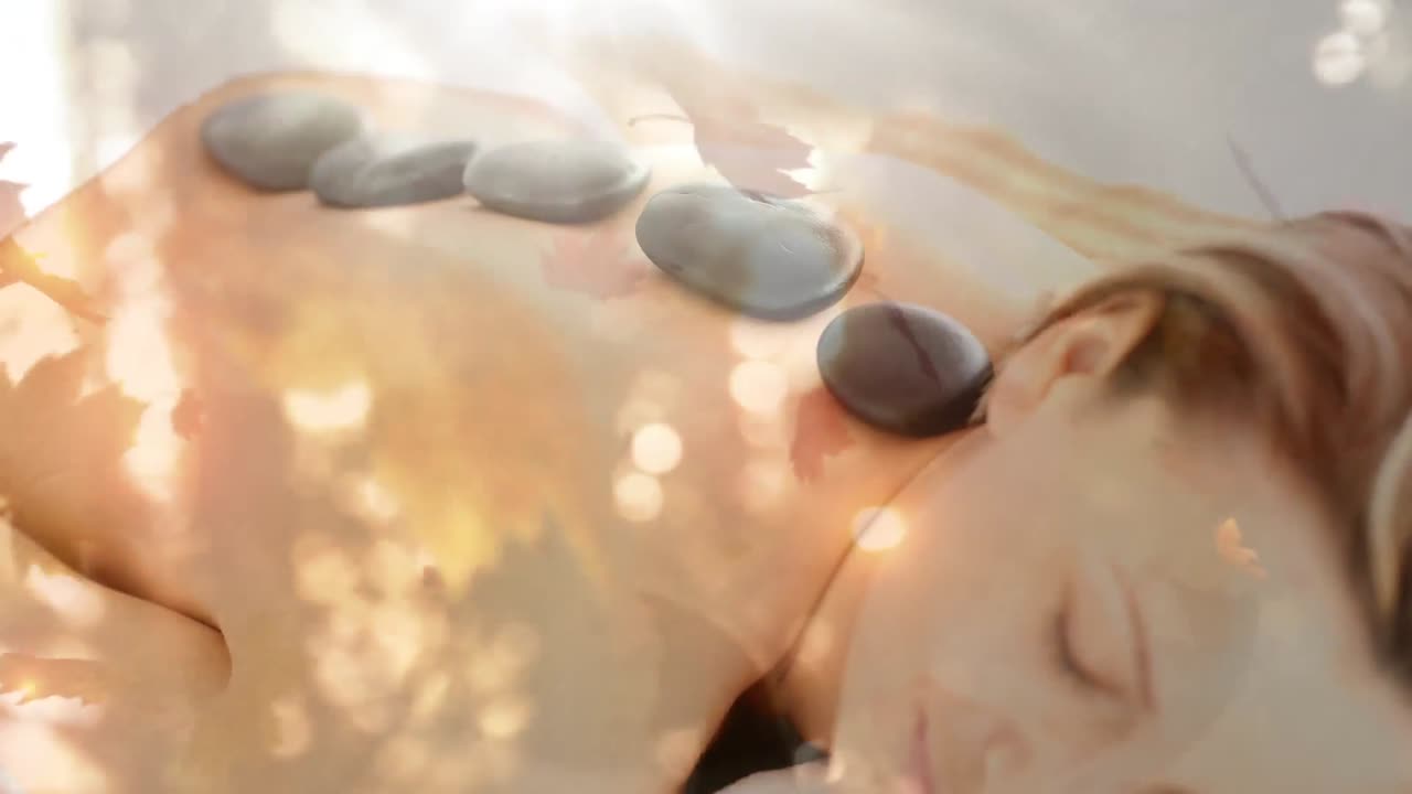 스파에서 휴식을 취하는 여자