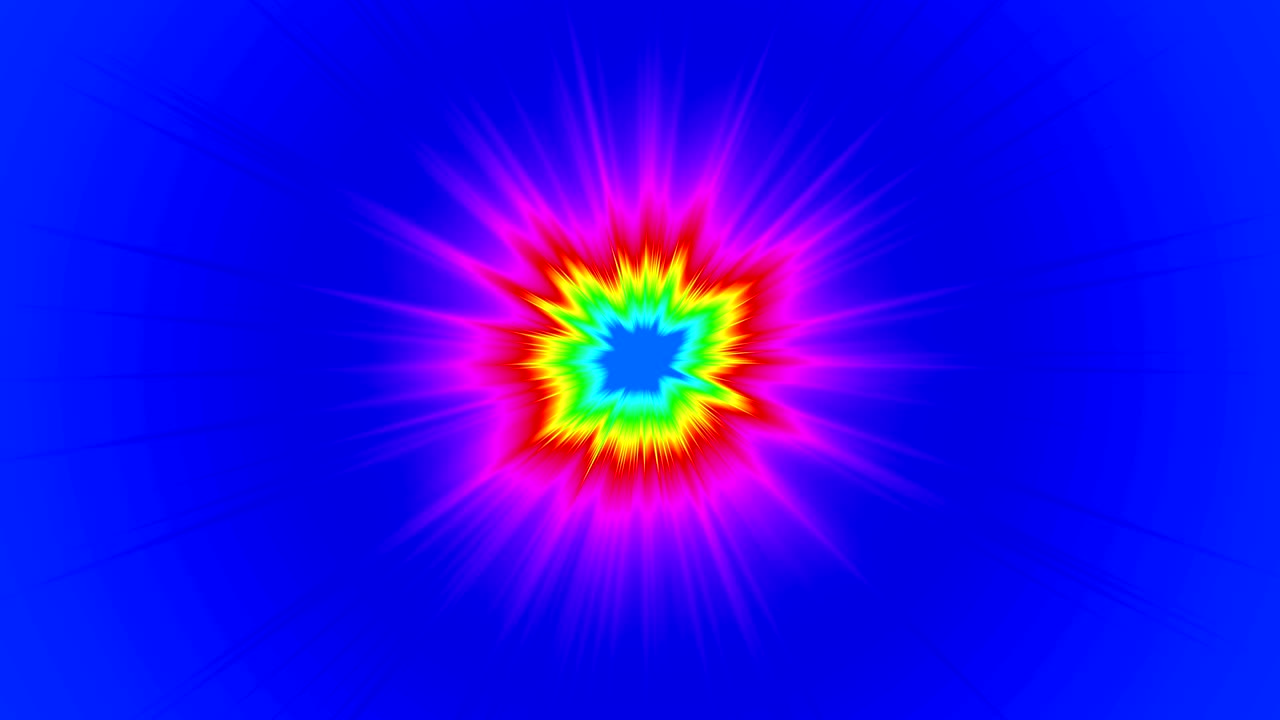 la luz del túnel del arco iris 4k es un bucle sin costuras de varios colores, movimiento gráfico y fondo de animación abstracto.