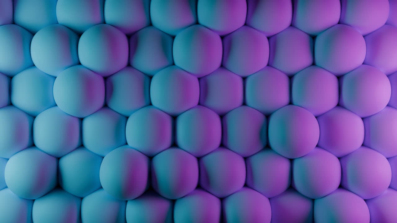 Abstract Neon Sphere Pattern