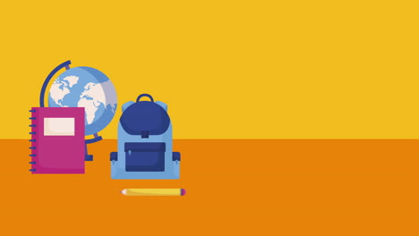 educación y aprendizaje suministros de animación