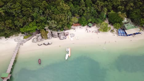 aerial view of a bazilian beach coast