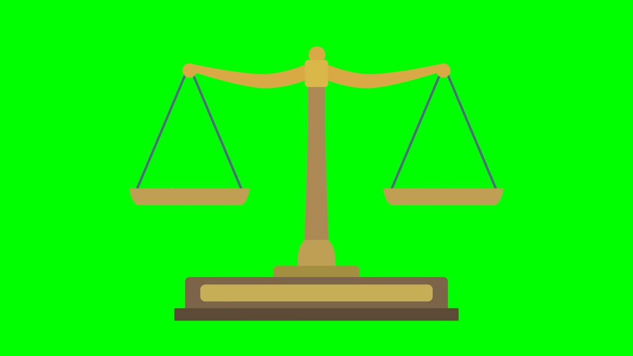 vieja máquina de pesaje sobre fondo verde (diseño plano)